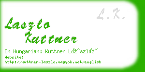 laszlo kuttner business card